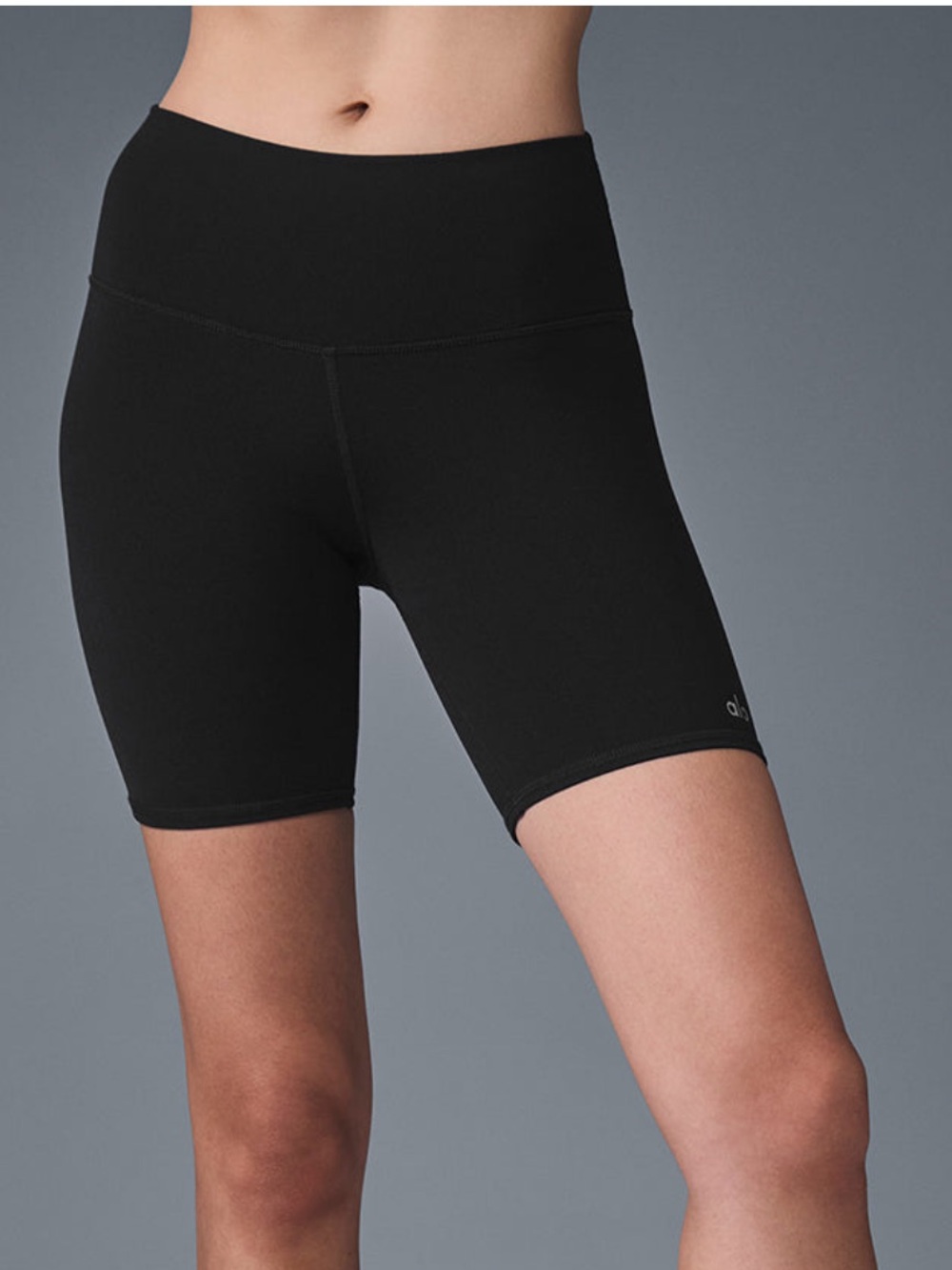 ALO Yoga Black High-Rise Bike Shorts